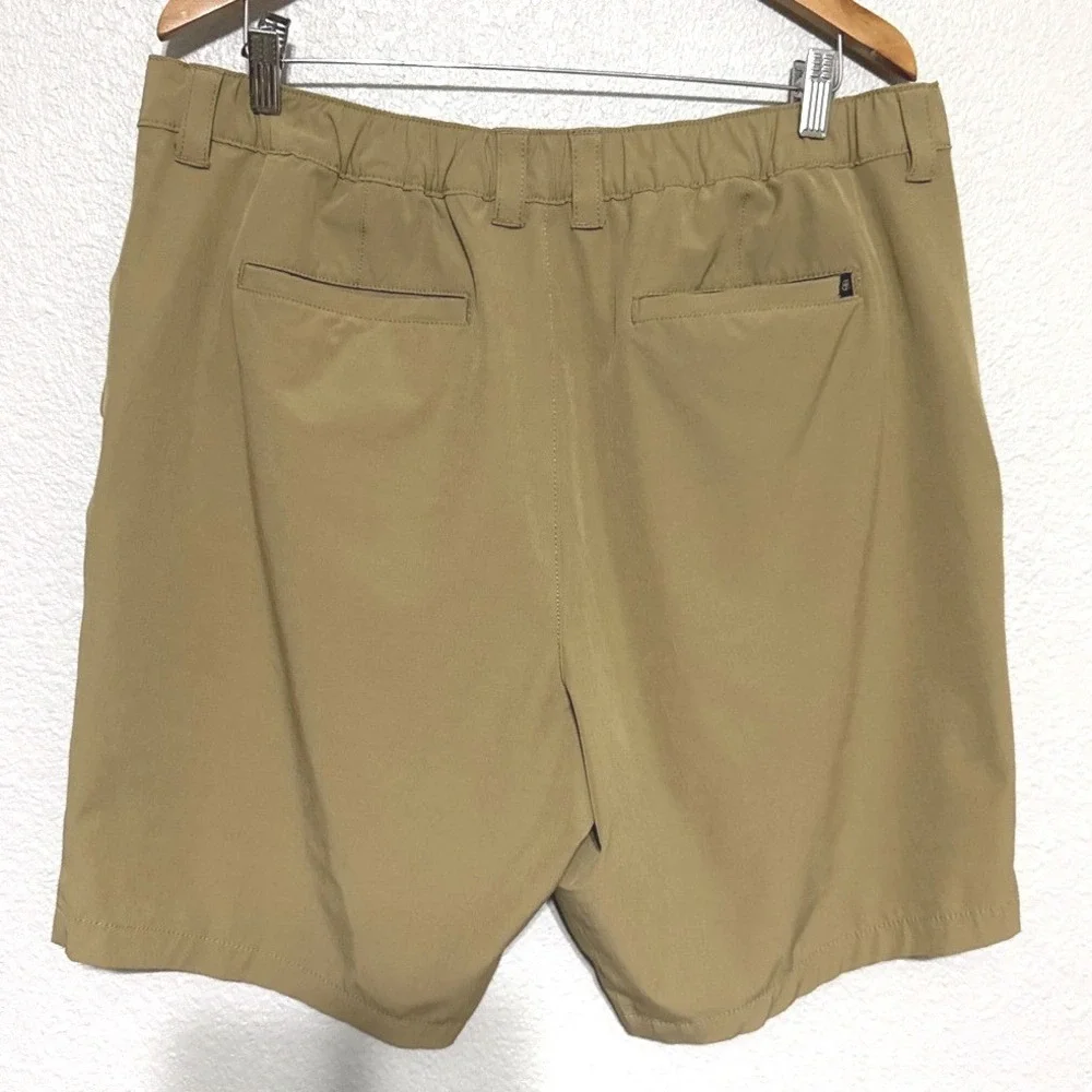 Banana Republic Mens 40 Core Temp Ripstop Shorts Khaki Tan Stretch‎ Vaca Resort